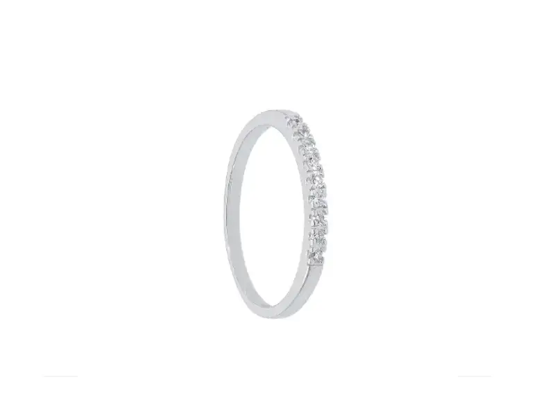 18 KT WHITE GOLD RING WITH DIAMONDS JUNIOR B 247679